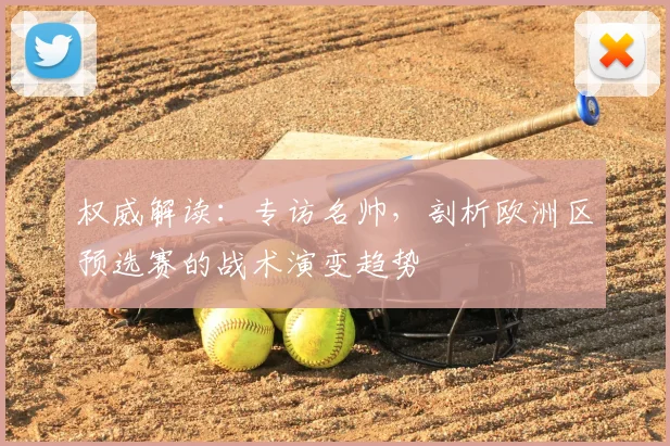 权威解读:专访名帅,剖析欧洲区预选赛的战术演变趋势